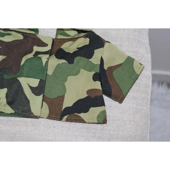 Build a Bear Clothing Shirt Jacket Camo Green Military Army - Picture 4 of 5